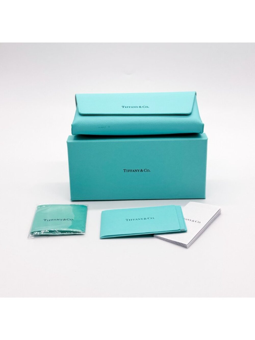 New Tiffany & Co Sunglasses TF4047B 8055/3C Black Blue Women Eyewear - Picture 10 of 10